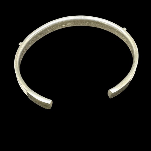Sterling modernist cuff bracelet - Picture 6 of 6